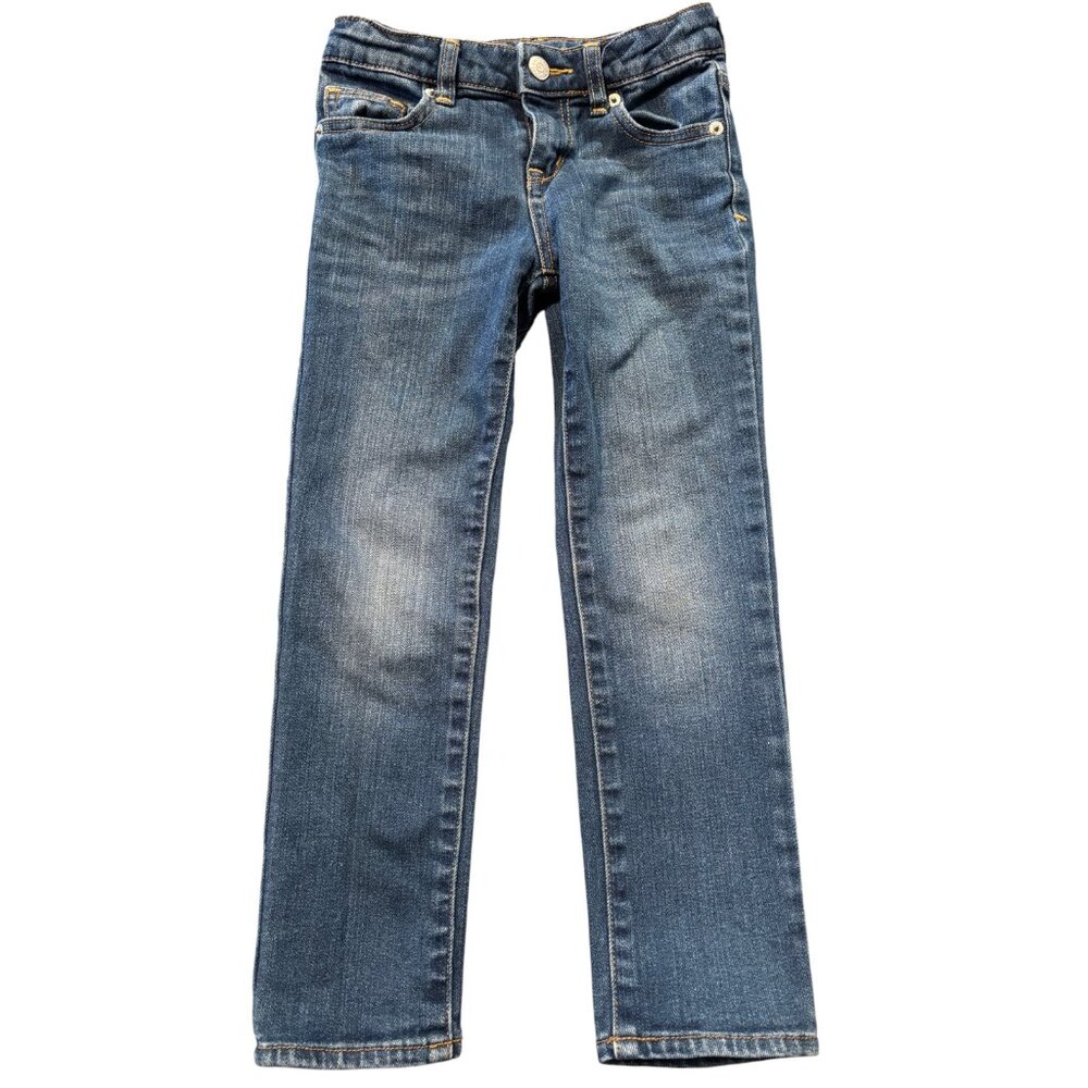 Cherokee Girl's Skinny stretch blue denim jeans Adjustable Waist sz 5